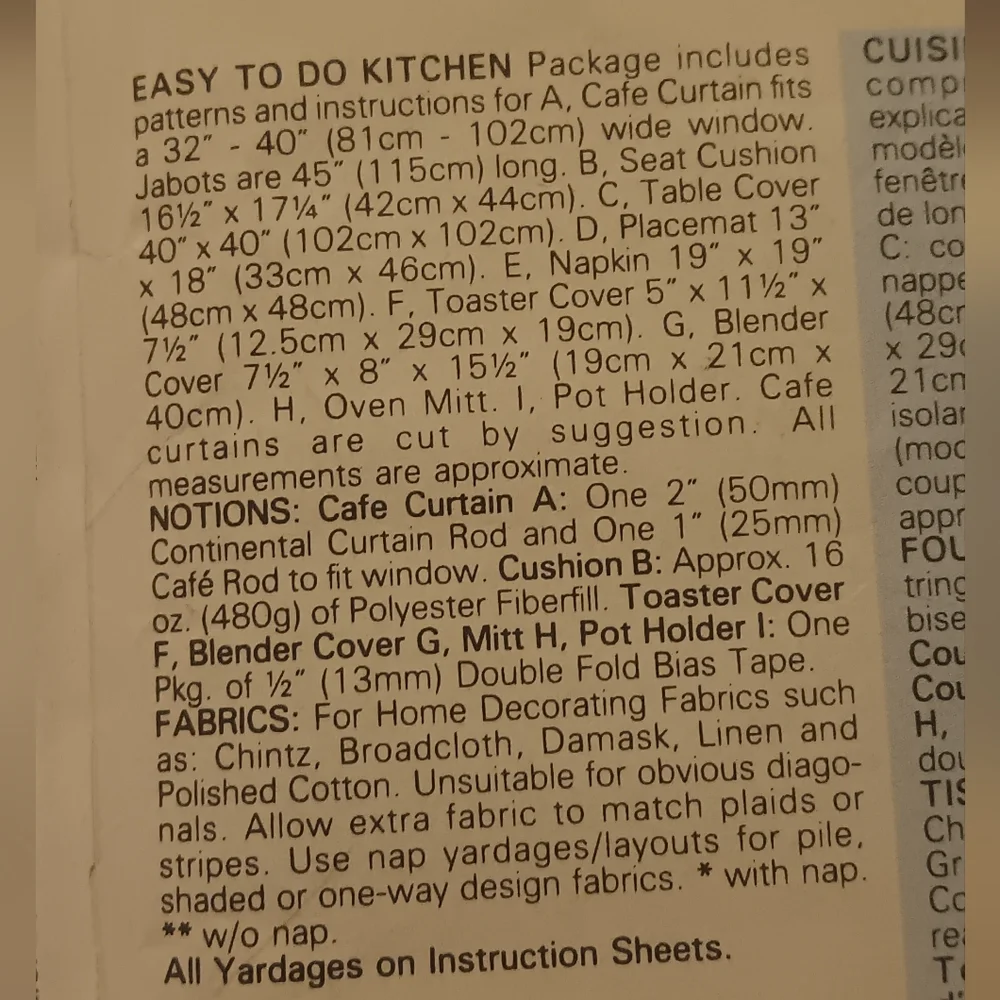 Waverly Easy to Do Kitchen Pattern Set - Blue Floral
